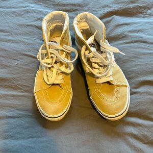 Vans High-Top Sneakers - Tan and White